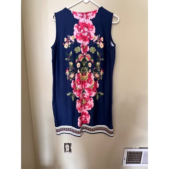 New York & Company XL Floral Sleeveless Dress Summer vacation resort - Picture 2 of 9